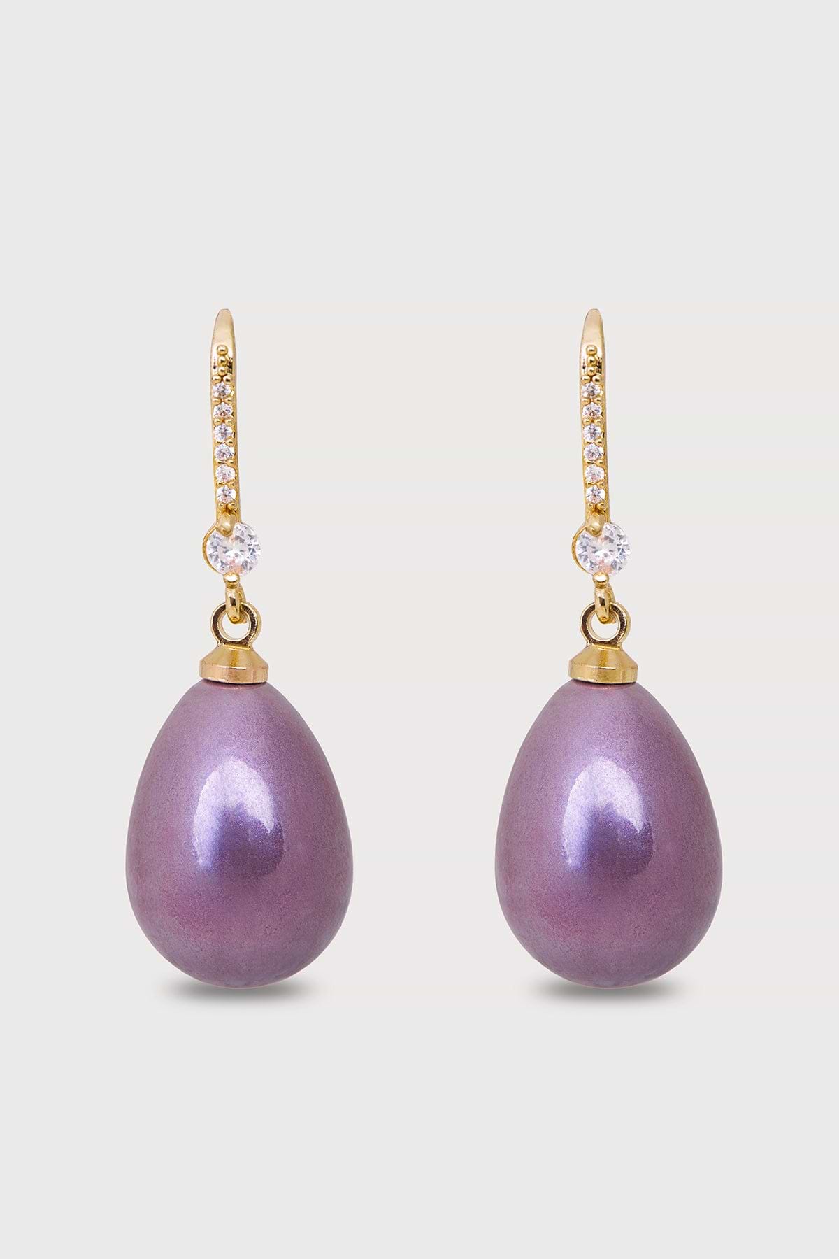 【Modest Mood】Crush Pearl Earring Broken Pearl Earrings in PLATINUM-PEARL-MULTI | Vivienne
