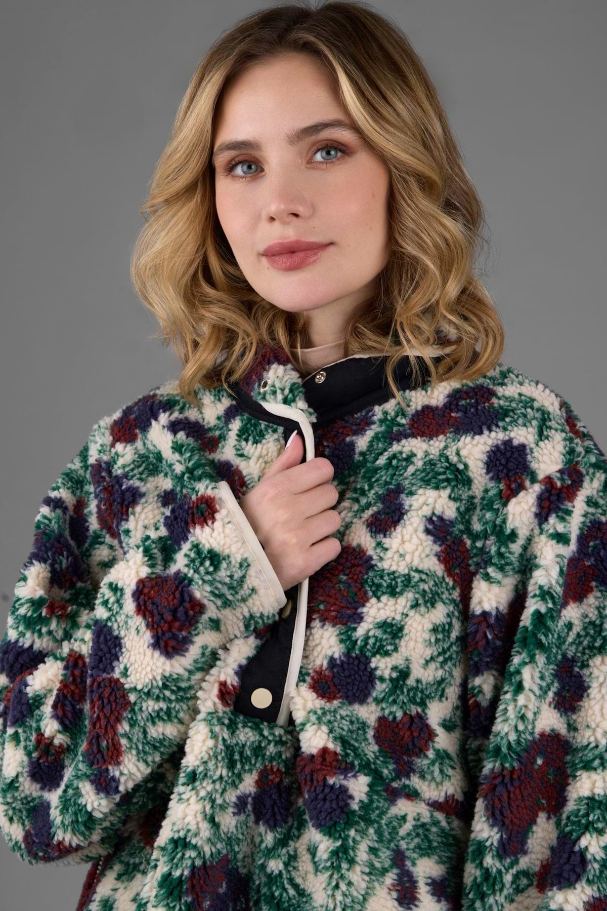 Floral Sherpa Jacket – SAACHI