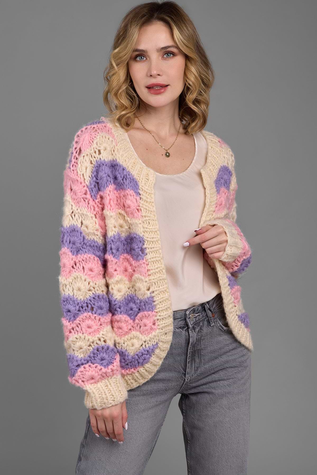 トップス Eaphi SHAGGY KNIT CARDIGAN eaphi SHAGGY KNIT CARDIGAN