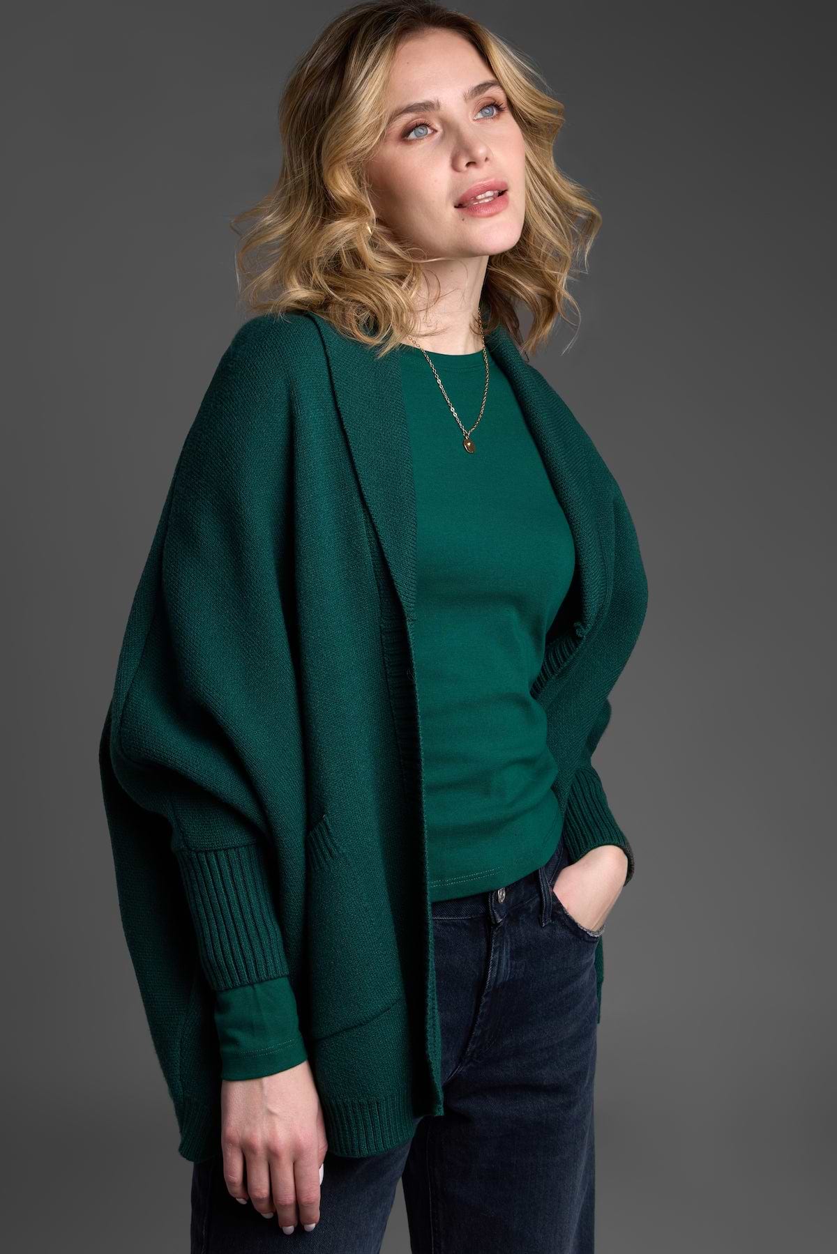 Open Front Oversized Cardigan Sweater – SAACHI