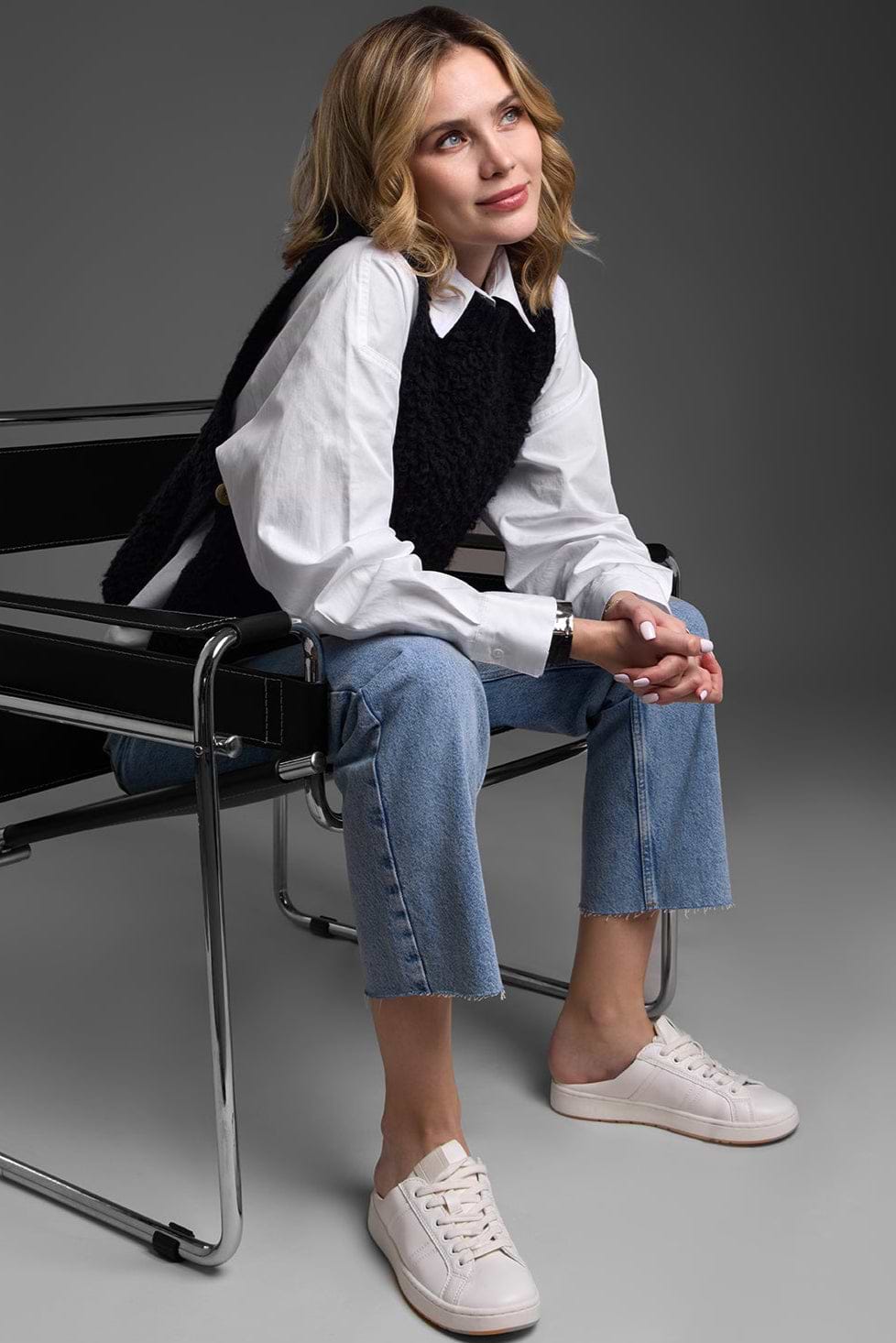 Looped Knit Sweater Vest – SAACHI