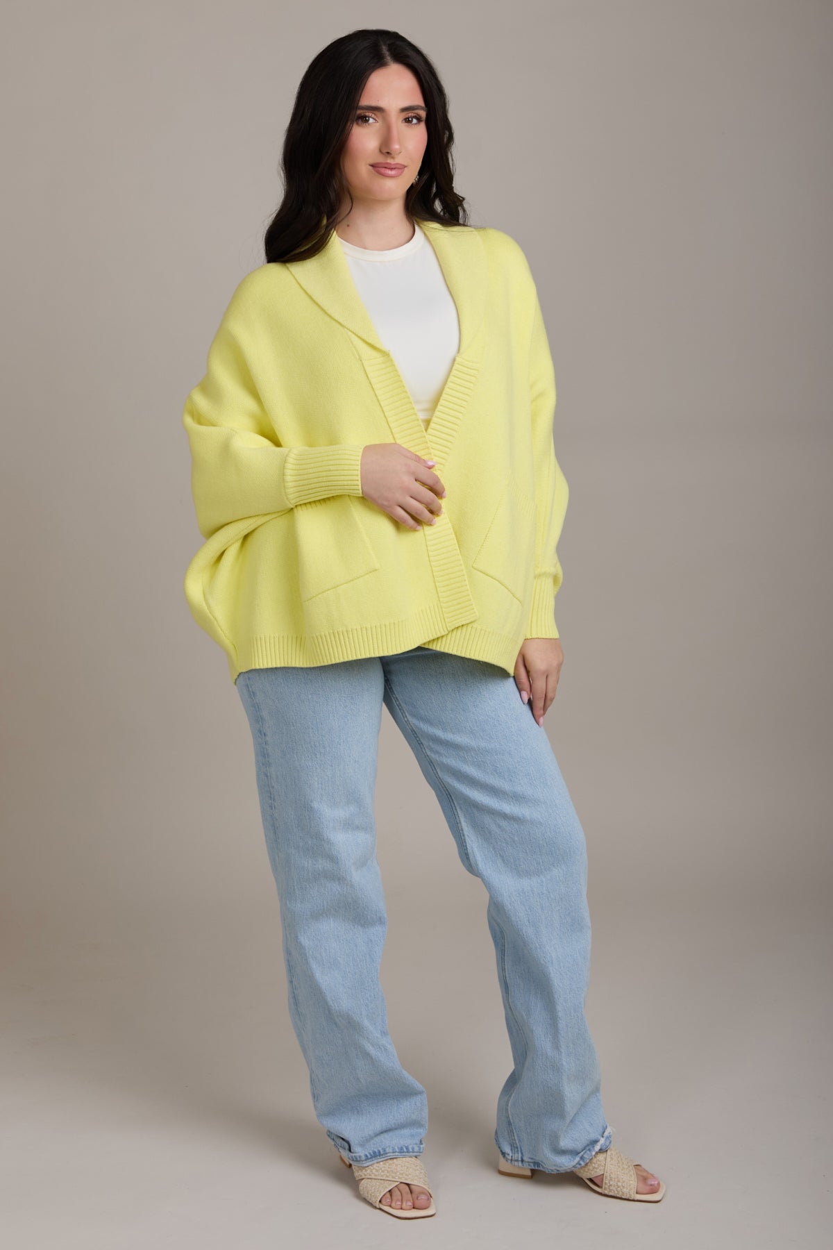 Open Front Oversized Cardigan for Women | SAACHI