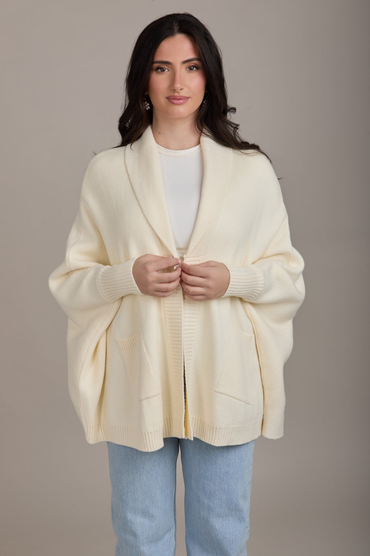 Open Front Oversized Cardigan for Women | SAACHI