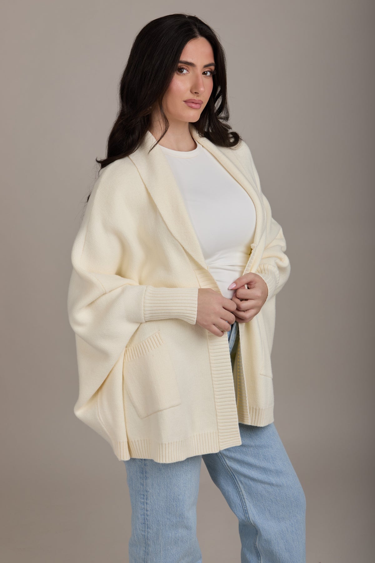 トップス L'Appartement Oversize Knit Cardigan ASOS DESIGN oversized ribbed knitted zip through cardigan with