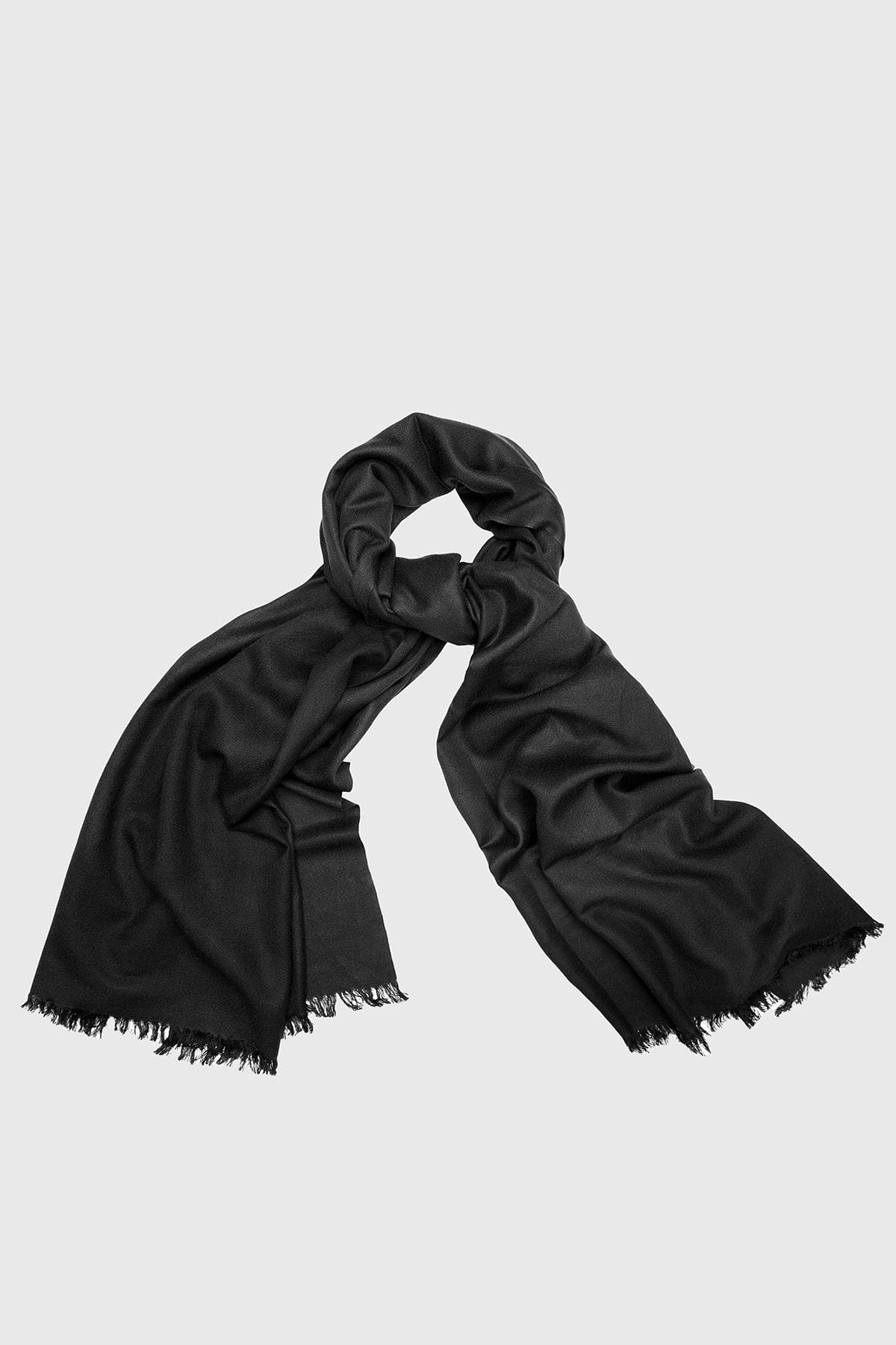 Cashmere Silk A Black Eyelash Scarf – SAACHI
