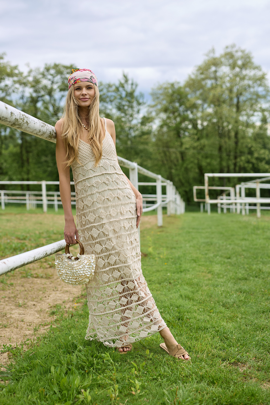Diamond Crochet Knit Cover Up