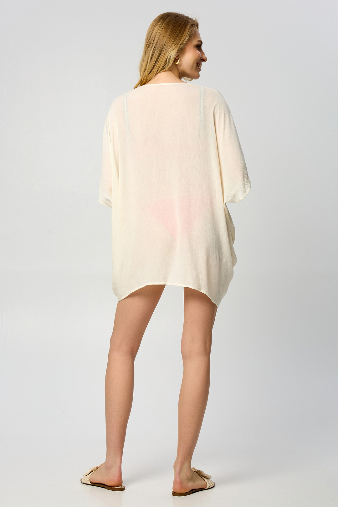 Short Tassel Tie Kaftan