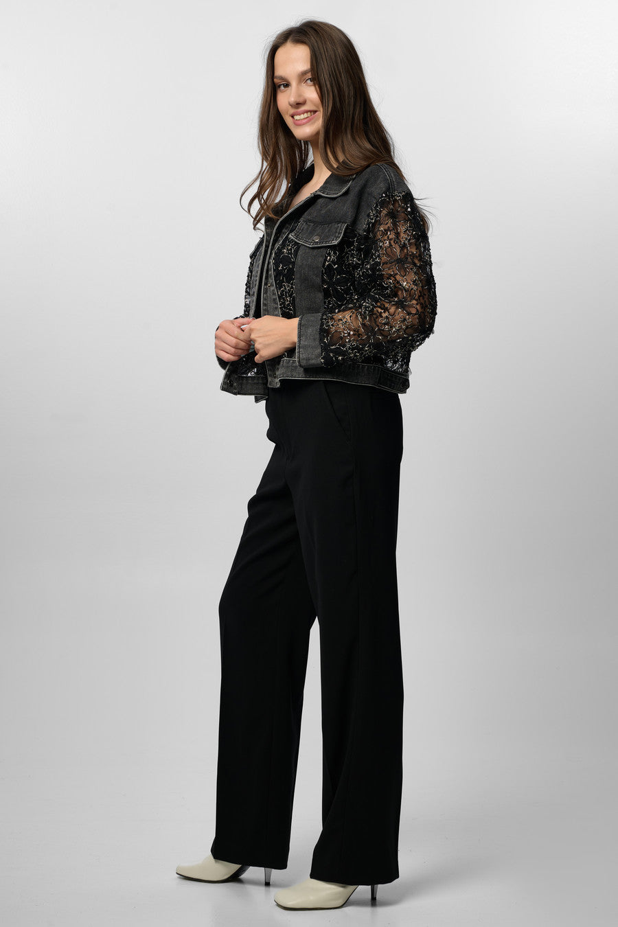 Denim Lace Jacket – SAACHI