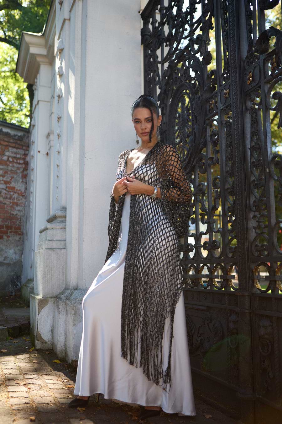 Metallic Fringe Kimono SAACHI Metallic Fringe Kimono SAACHI