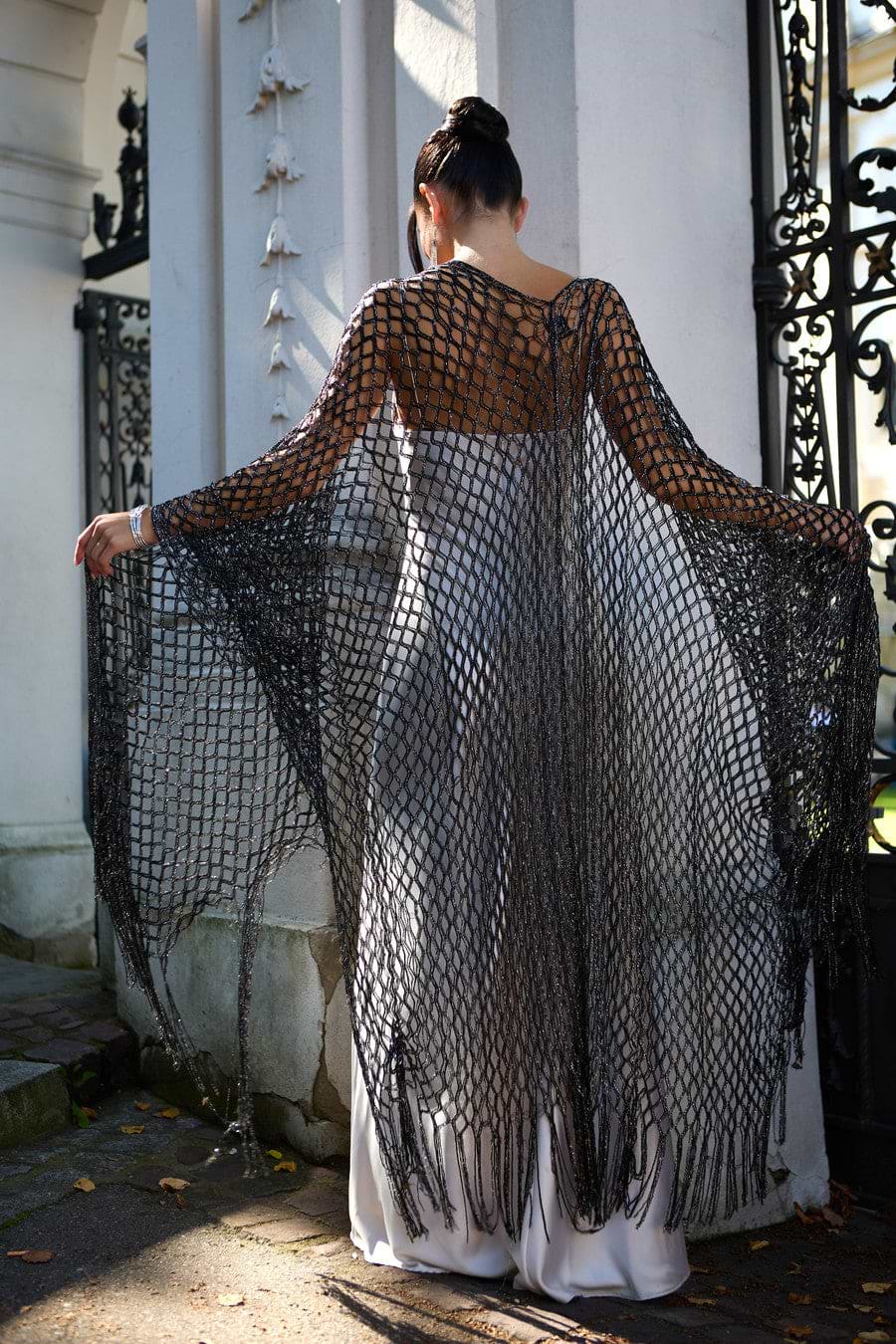 Metallic Fringe Kimono – SAACHI