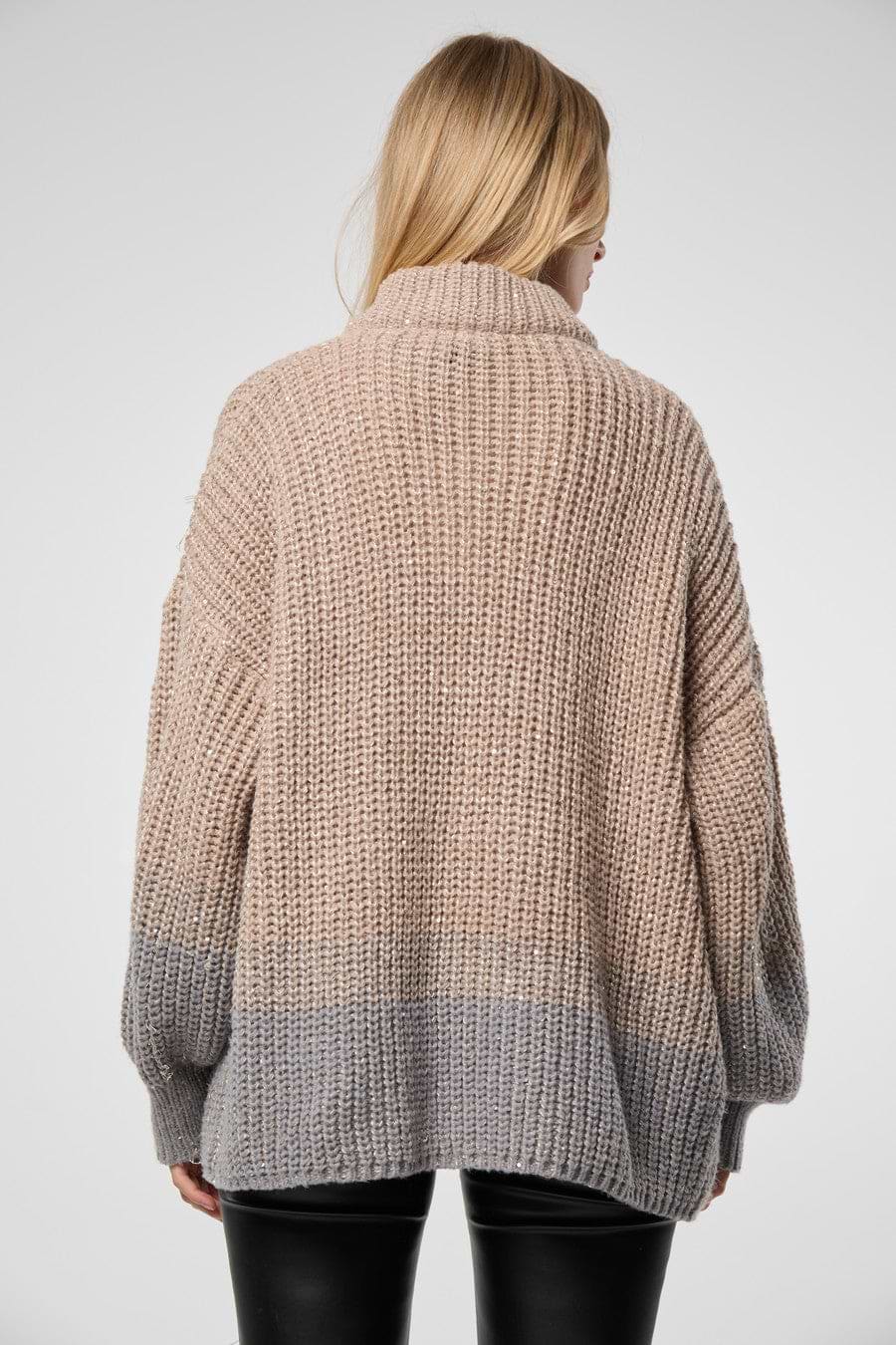 Zip Up Sequin Cardigan – SAACHI