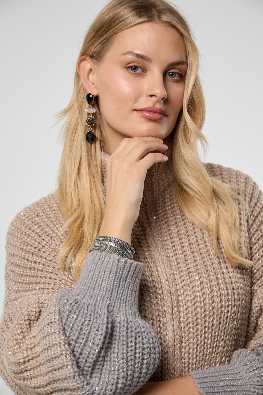 Zip Up Sequin Cardigan – SAACHI