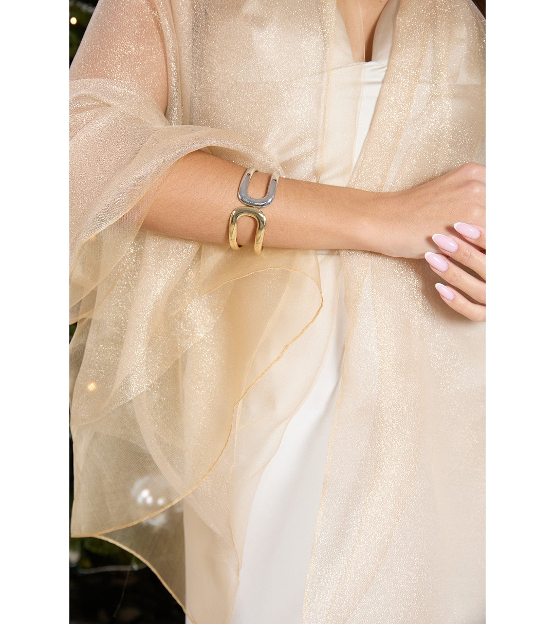 Glitter Dress Scarf - Corn Silk