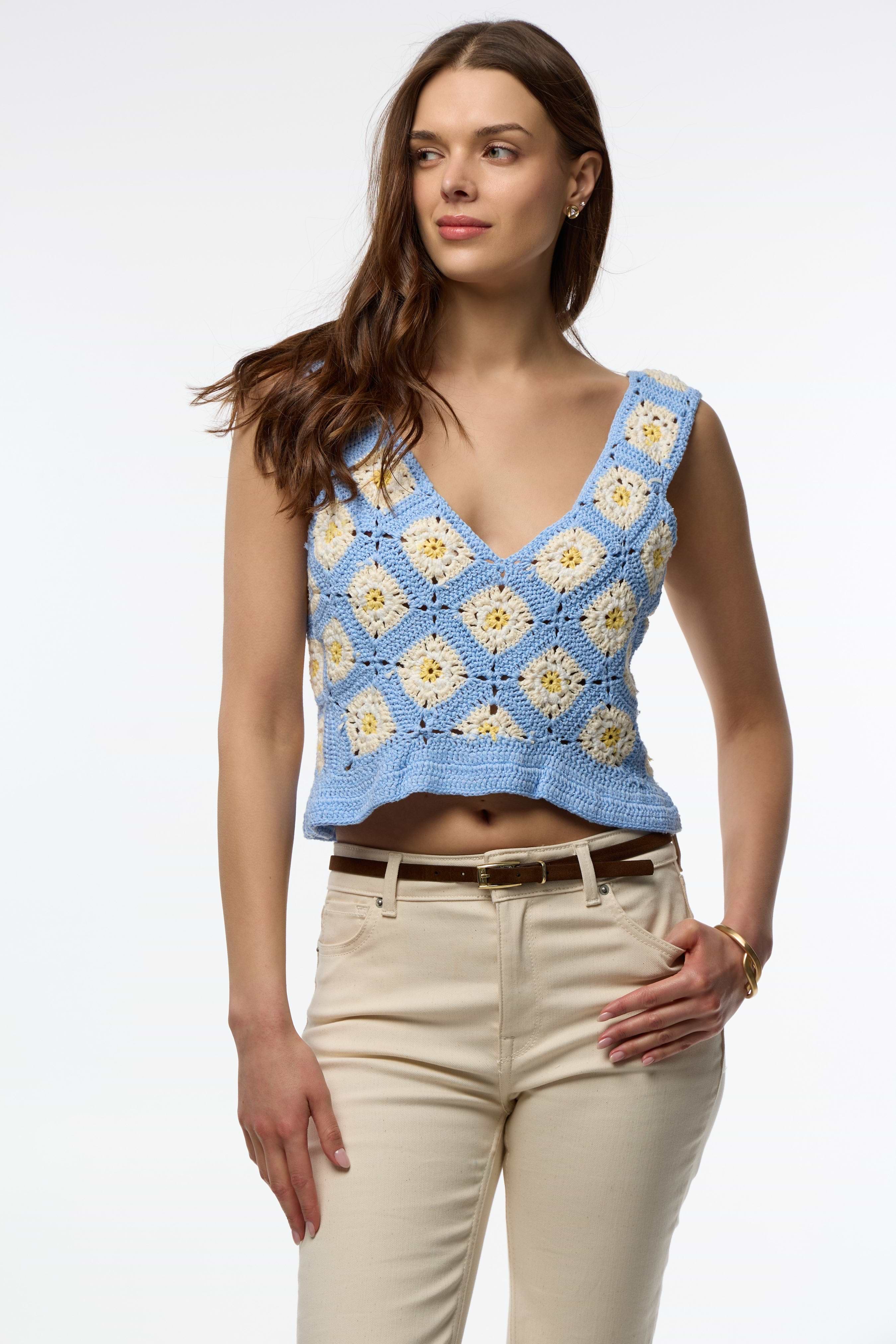 Granny Square Crochet Top – SAACHI