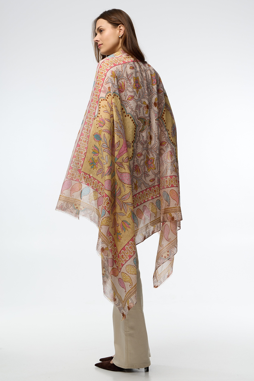 Paisley Palm Scarf - Multi