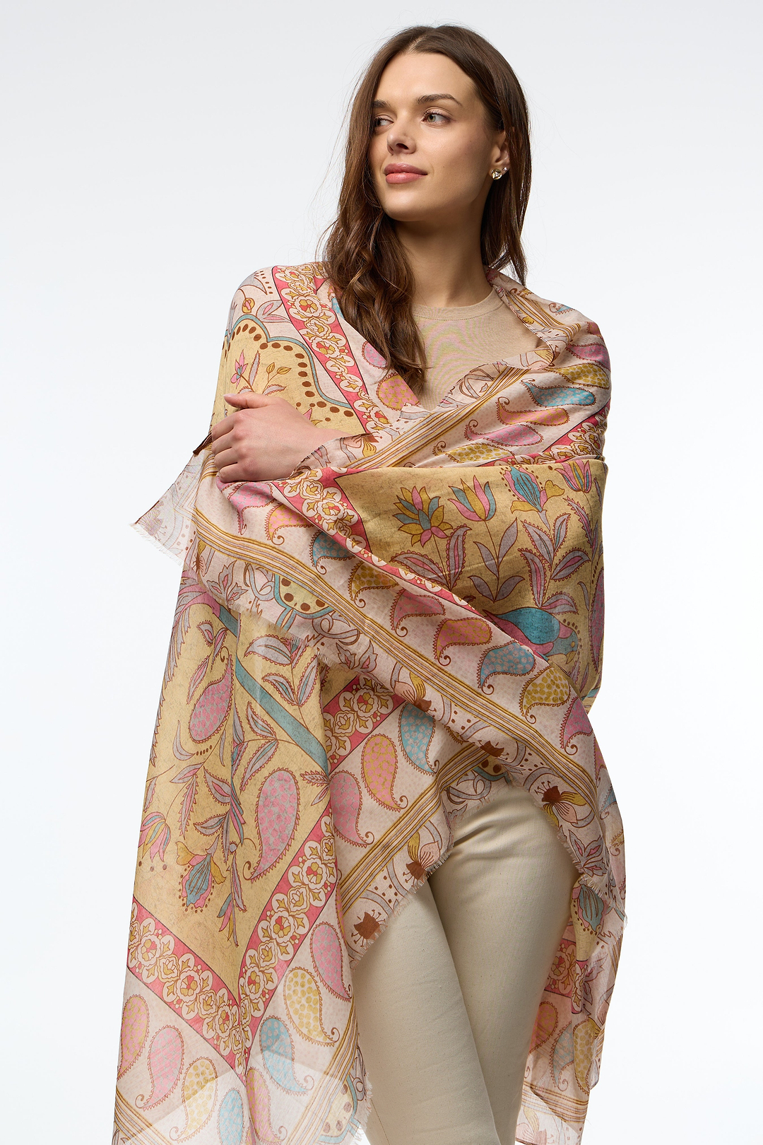 Paisley Palm Scarf - Multi