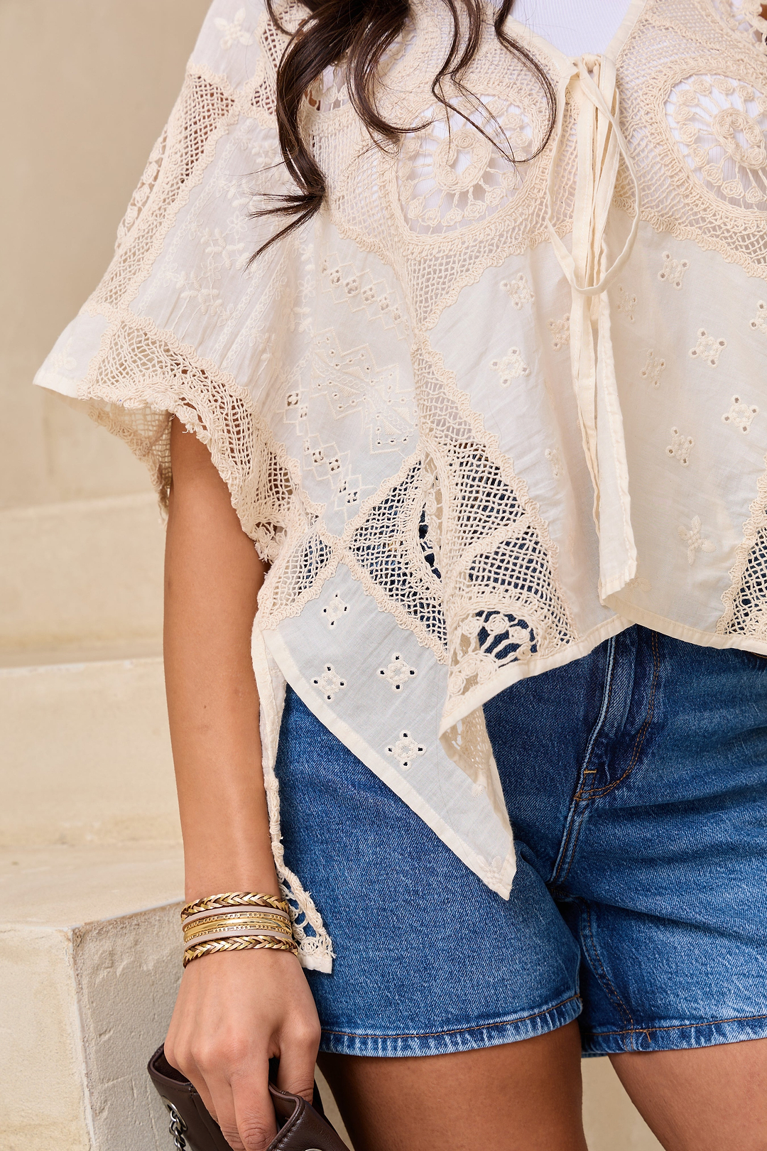 Sundial Lace Cover Up - Ivory