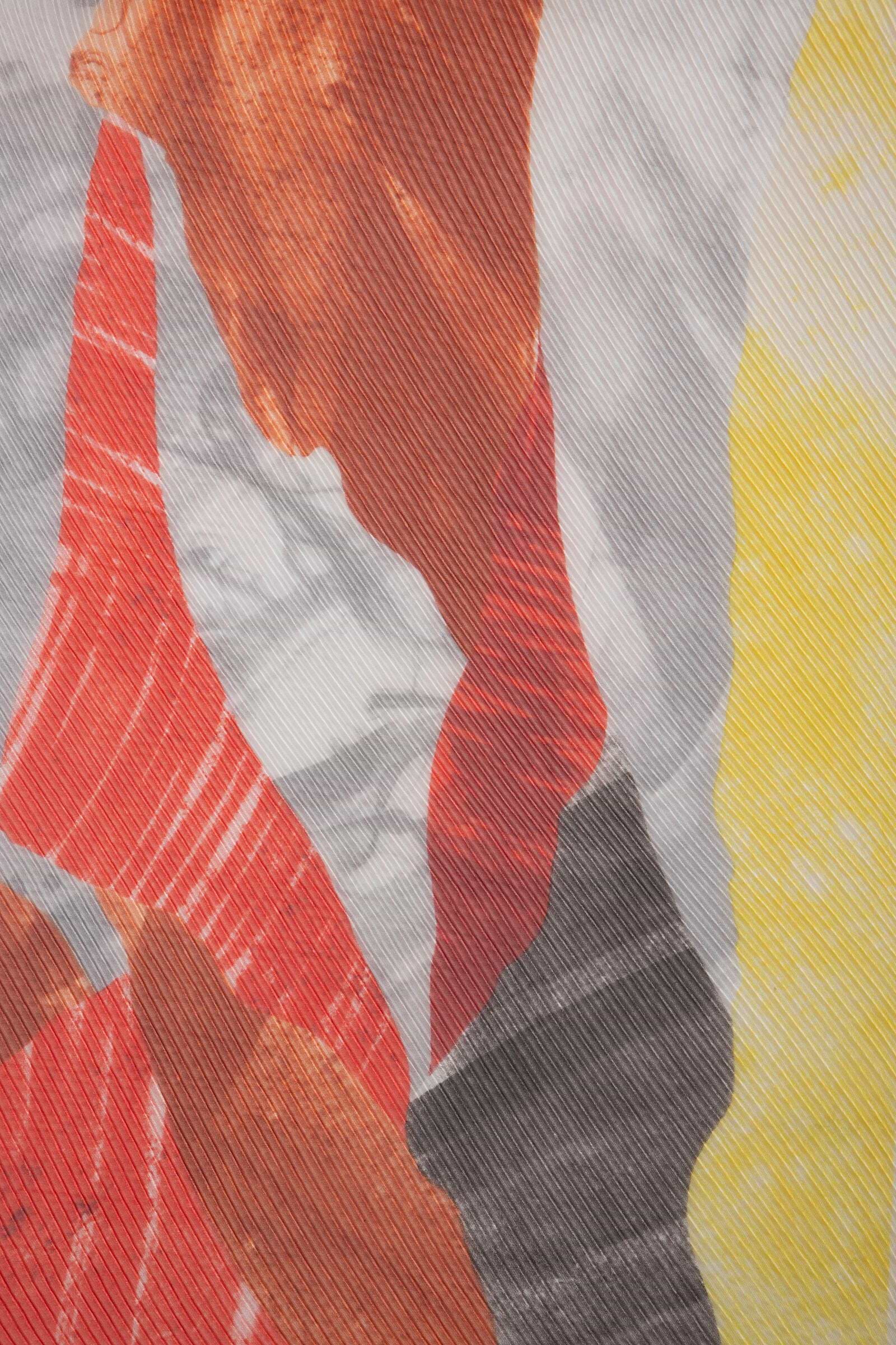 Abstract Shapes Pleated Scarf – SAACHI