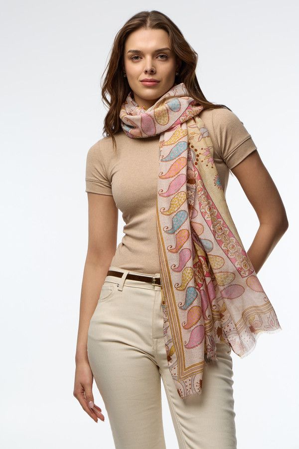 Paisley Palm Scarf - Multi