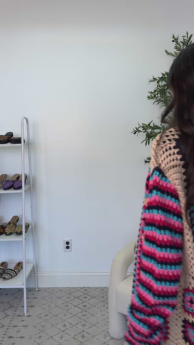 Crochet Cotton Square Kimono – SAACHI