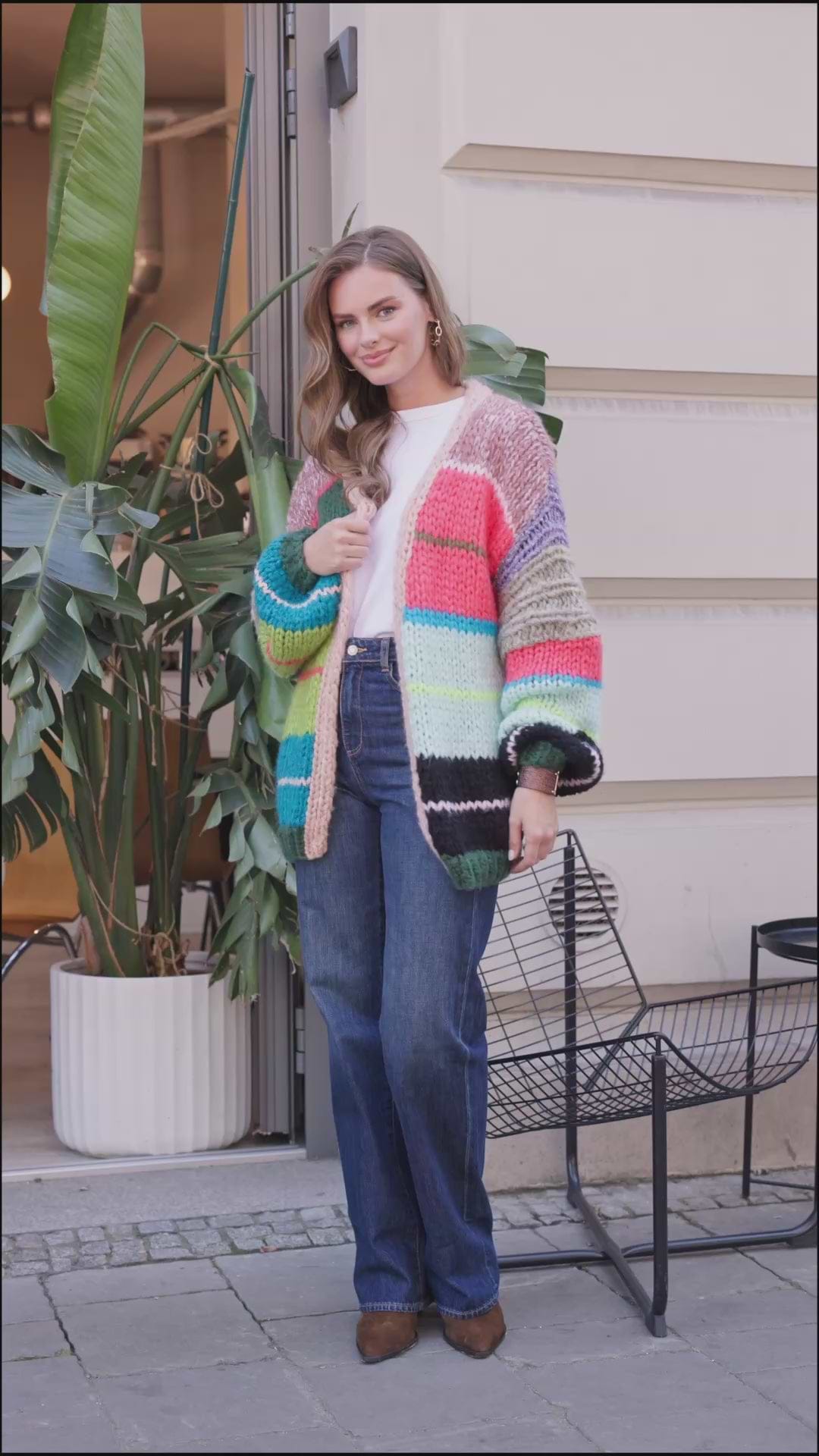 Knitted Rainbow Multitoned Cardigan – SAACHI