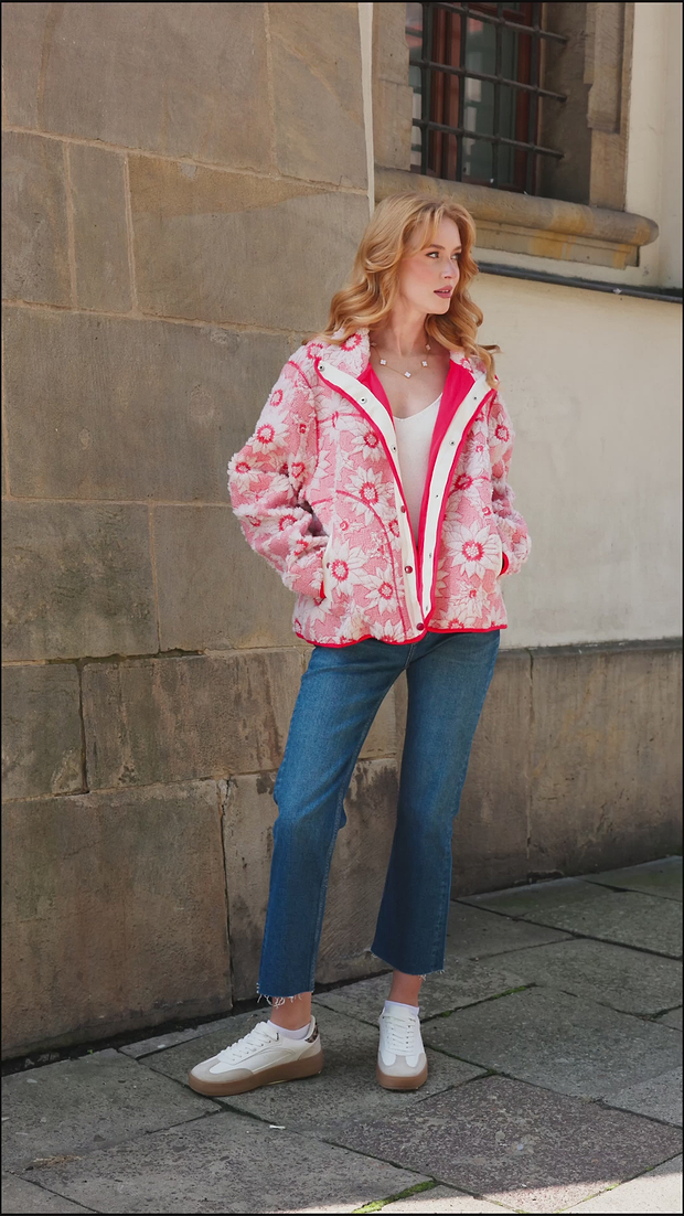 Floral Sherpa Jacket – SAACHI