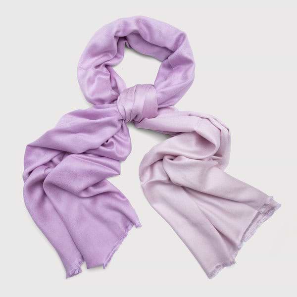 Cashmere Ombre Scarf Plum