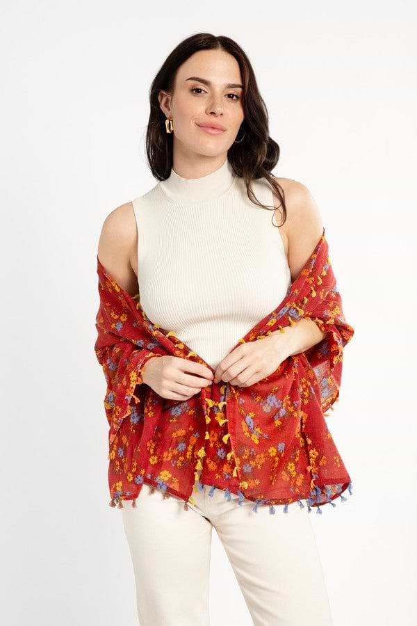  Red - Oblong Scarves