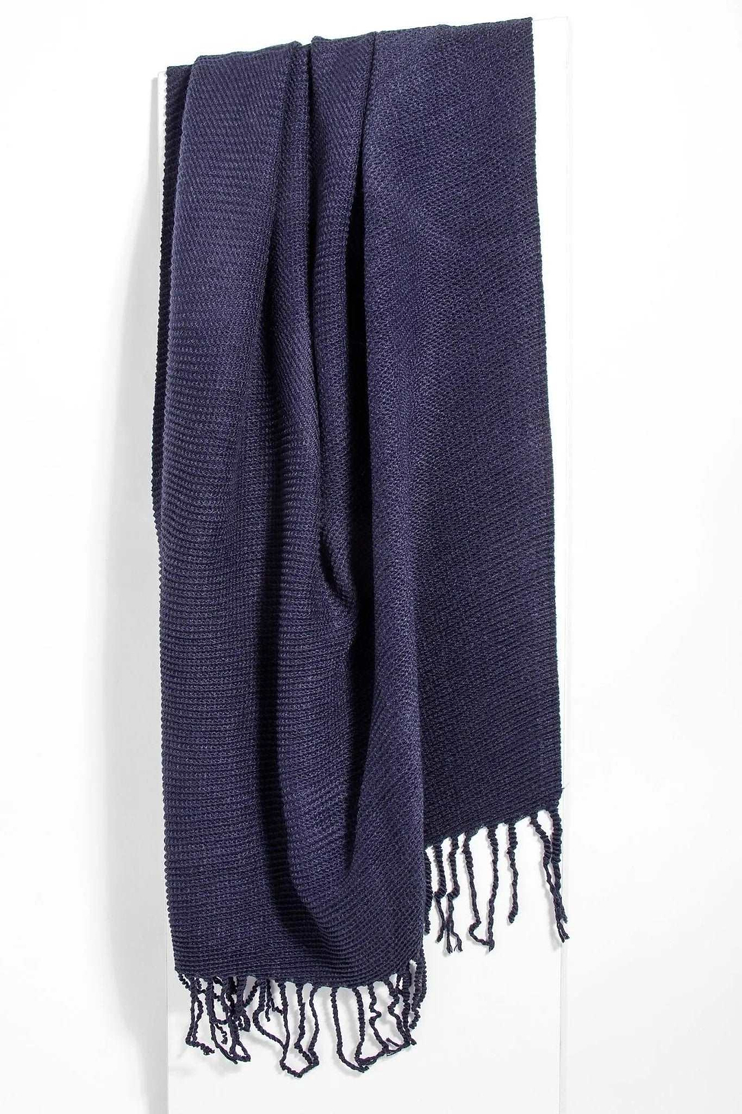 Bias Solid Scarf Navy