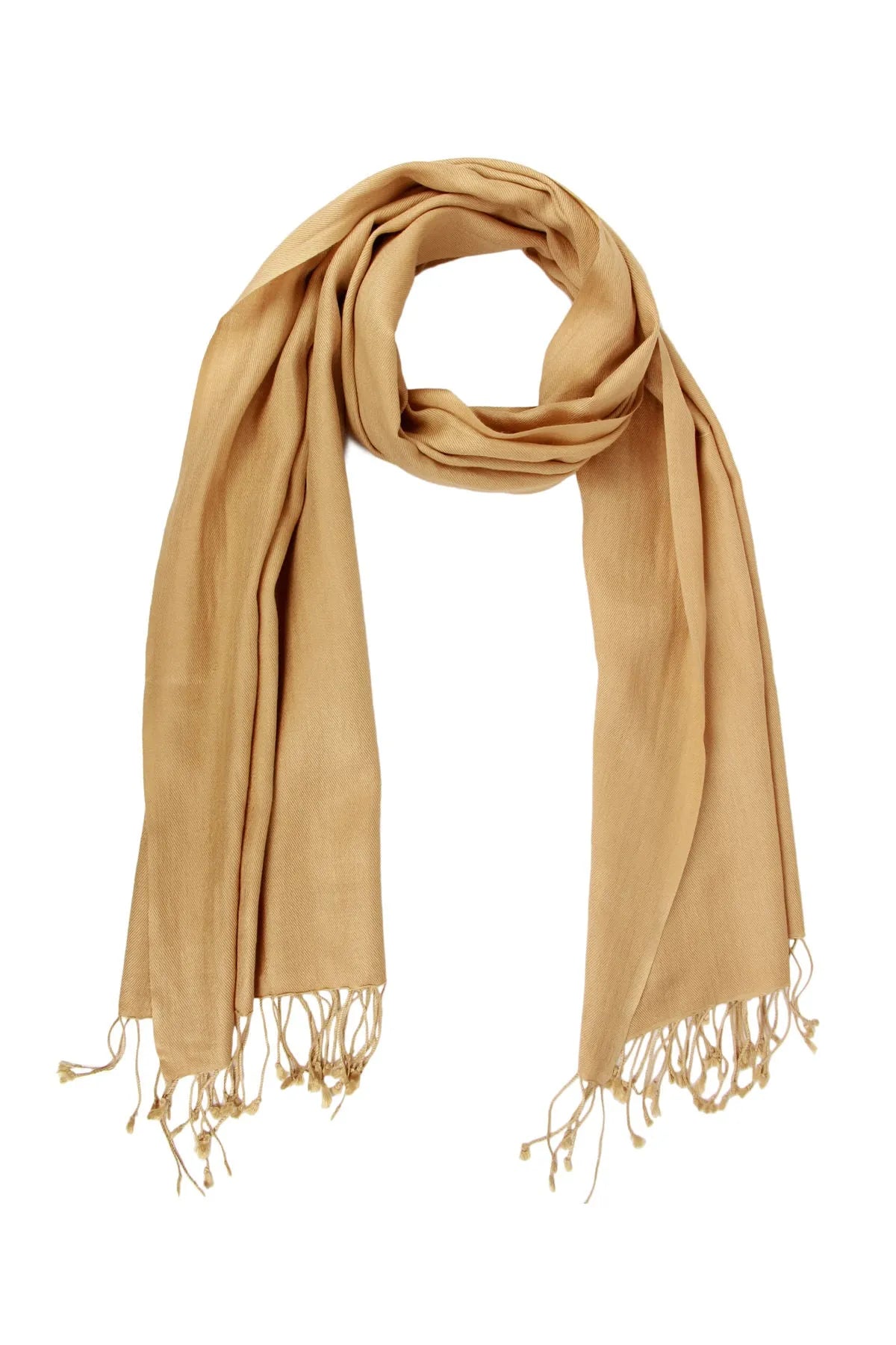 Cashmere Silk Scarf Burly Wood