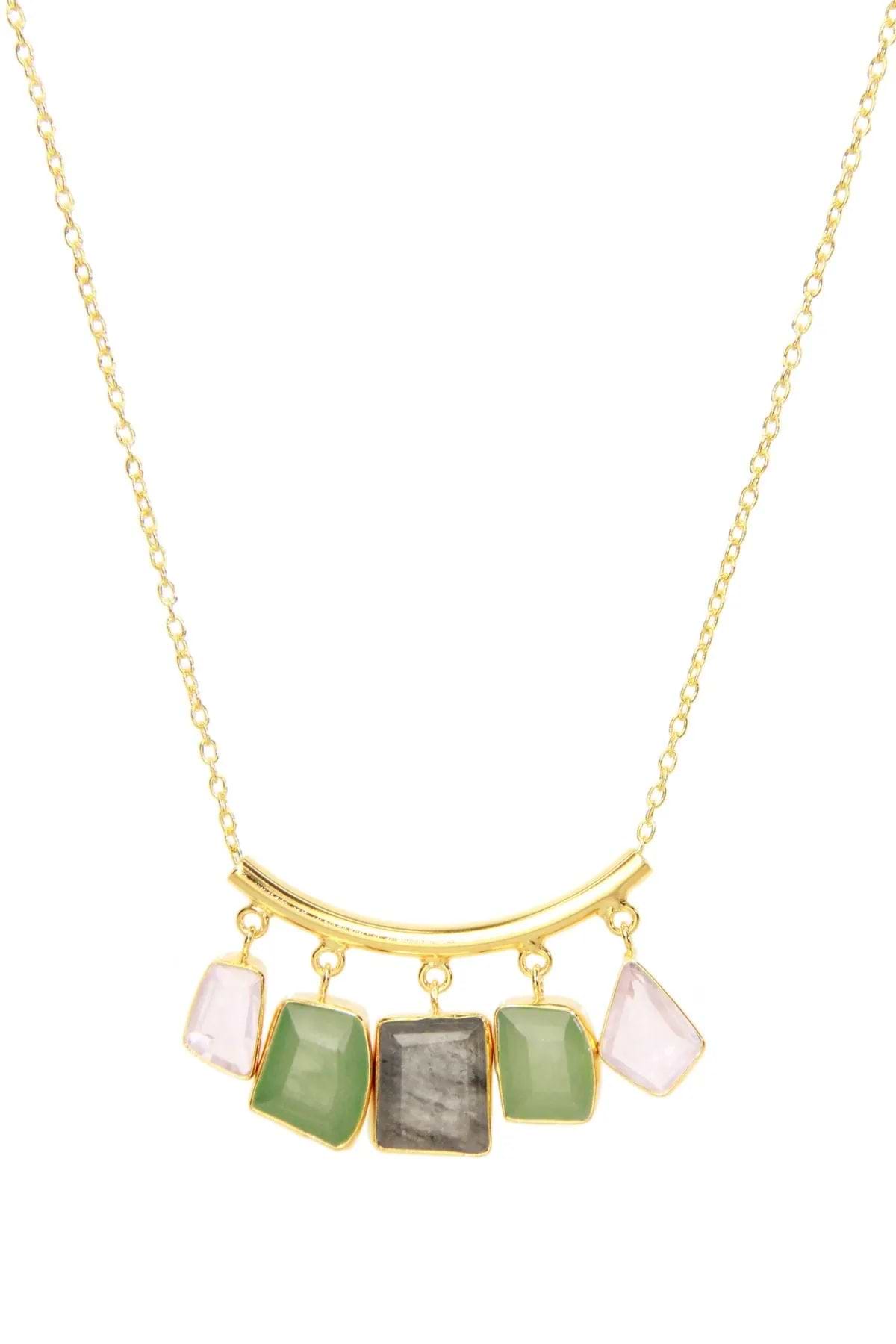 Suyi Gold Layered Necklace Set For Women - Crystal Y-Necklace & Choker, Hypoallergenic Alloy - View #8
