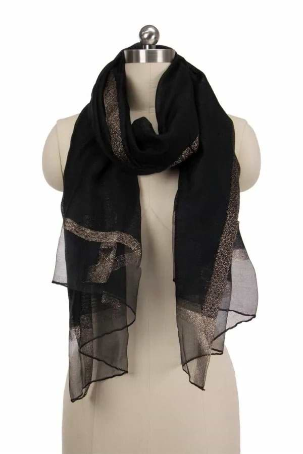 Shimmer and Shine Scarf Black