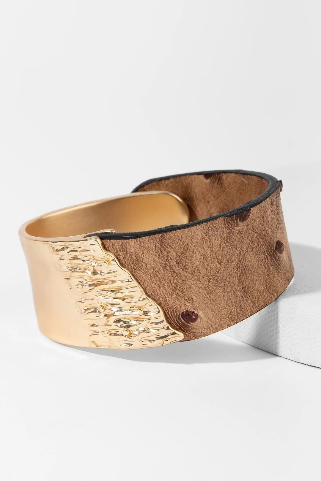 Wild Ways Metal Leather Bracelet Sienna