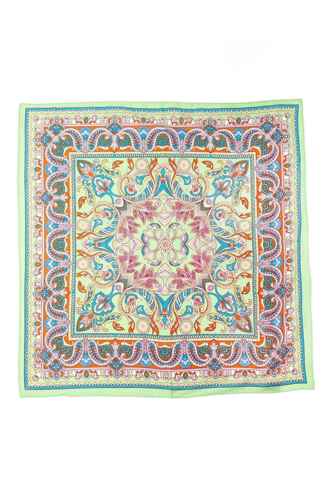 Paisley Motif Bandana Pale Green