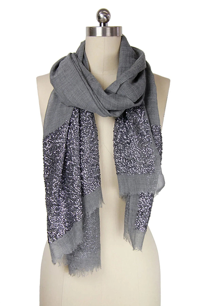 Sequined Sparkle Scarf - SAACHI