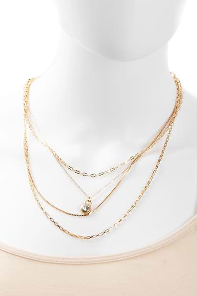 Layered Pendant Necklace - SAACHI