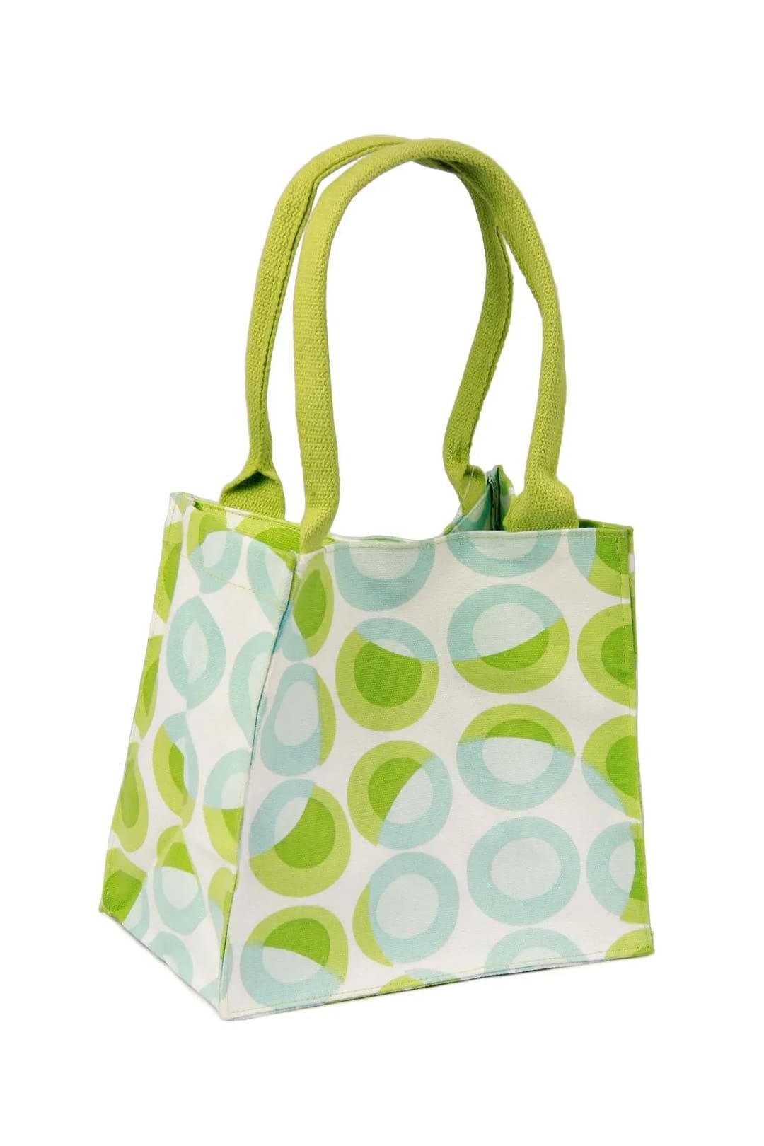 Retro Lunch Bag Green Yellow