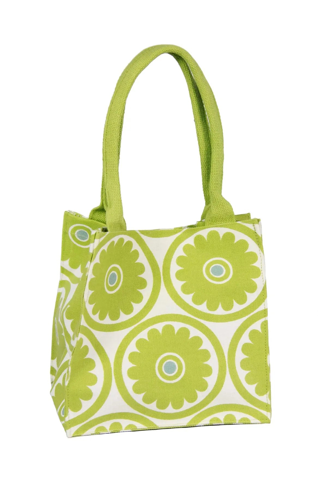 Flower Lunch Bag Pale Green