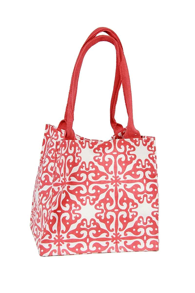 Tile Lunch Bag Indian Red