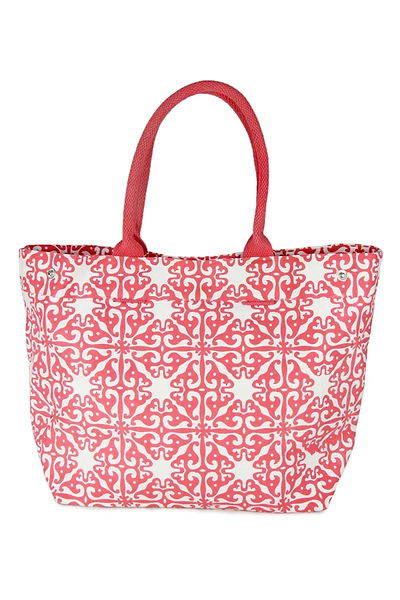 Tile Tote Bag Indian red