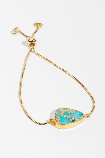 Mojave Triangle Gemstone Bracelet - SAACHI - Turquoise - Bracelet