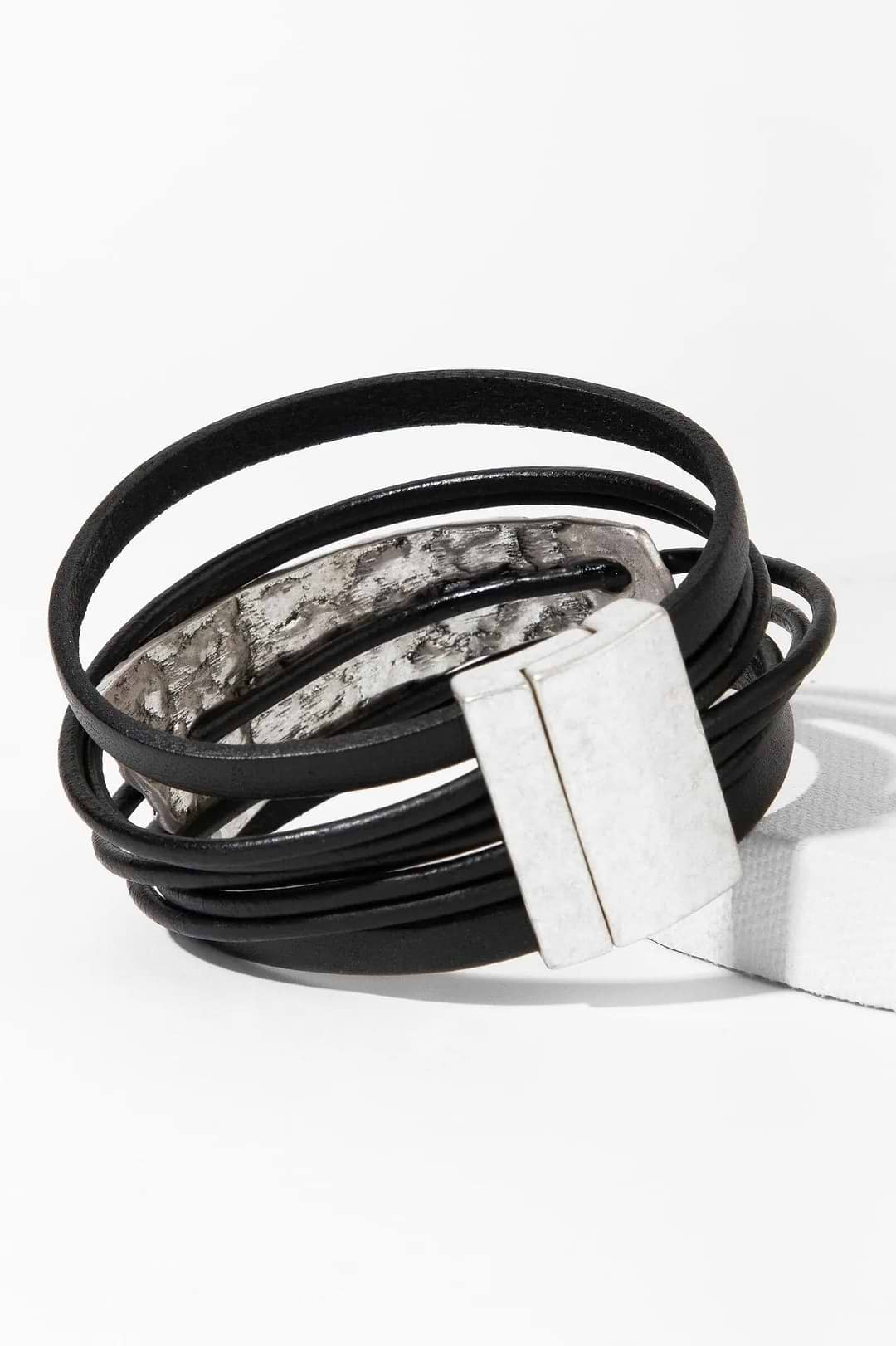 Absolute Zero Leather Bracelet Black