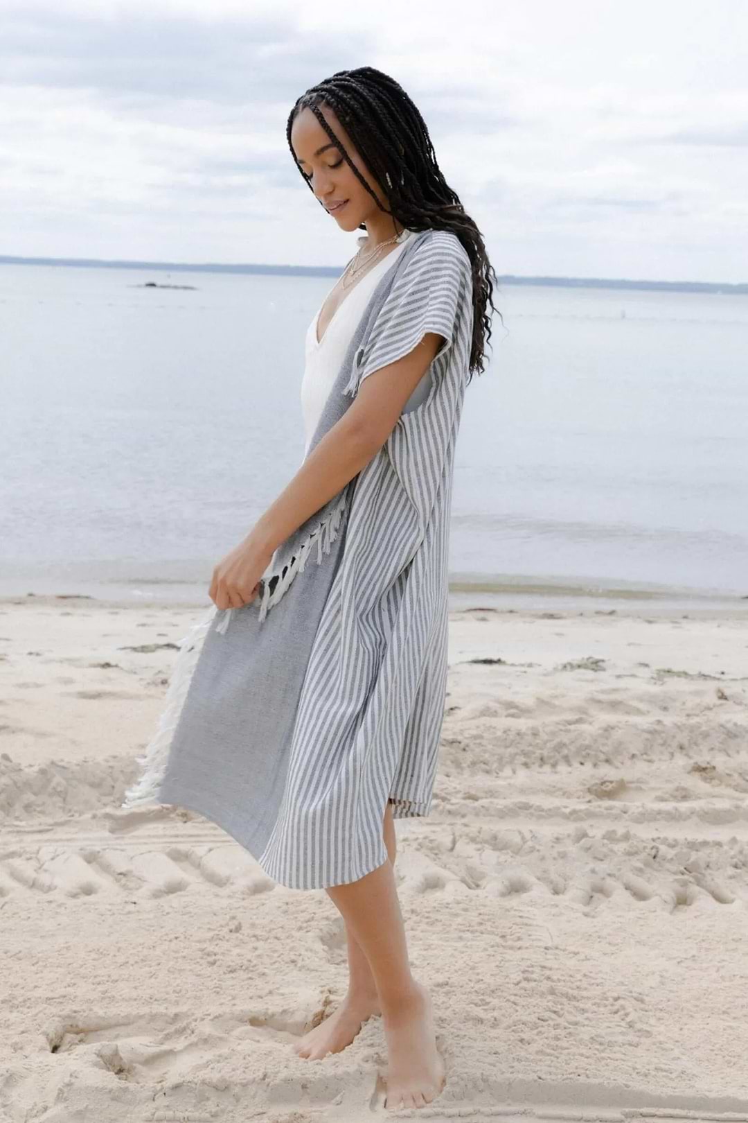 Turkish Towel Cover Up Kimono SAACHI Turkish Towel Cover Up Kimono SAACHI
