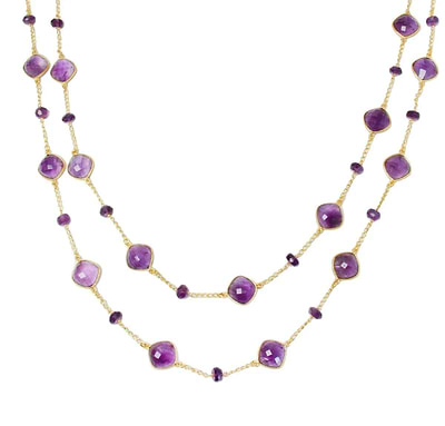 Gemstone Long Necklace - SAACHI
