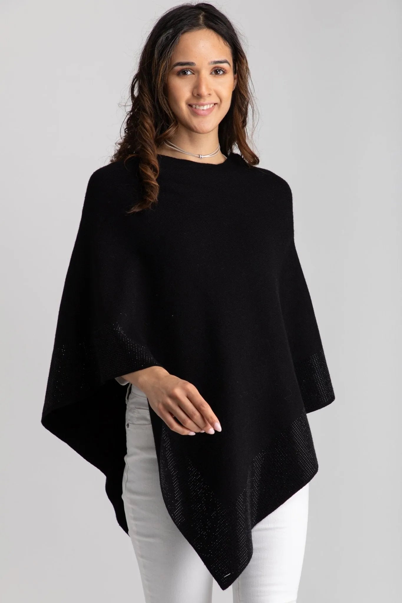 Ziva Poncho Black