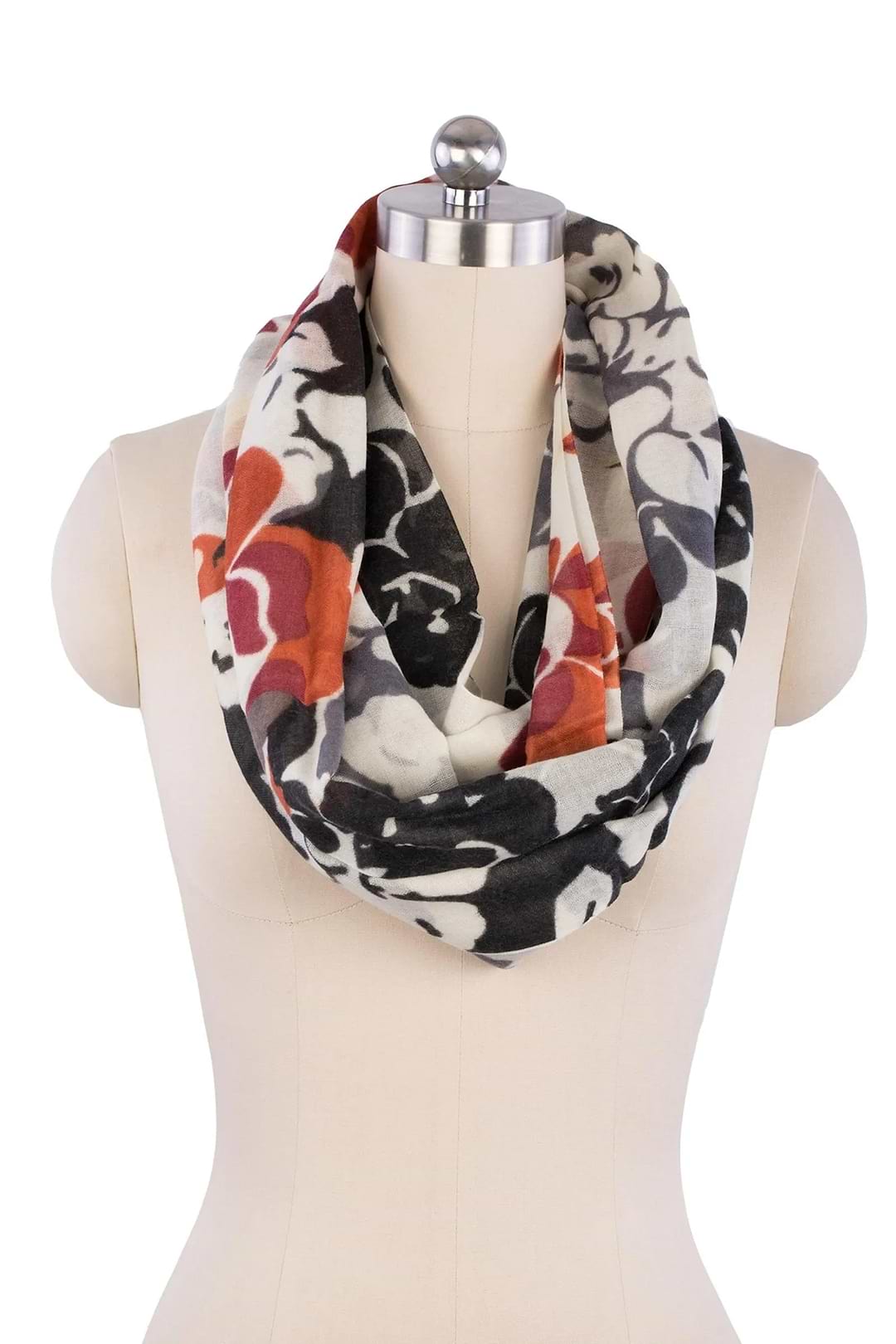 Stacked Deck Loop Scarf Dark Multi
