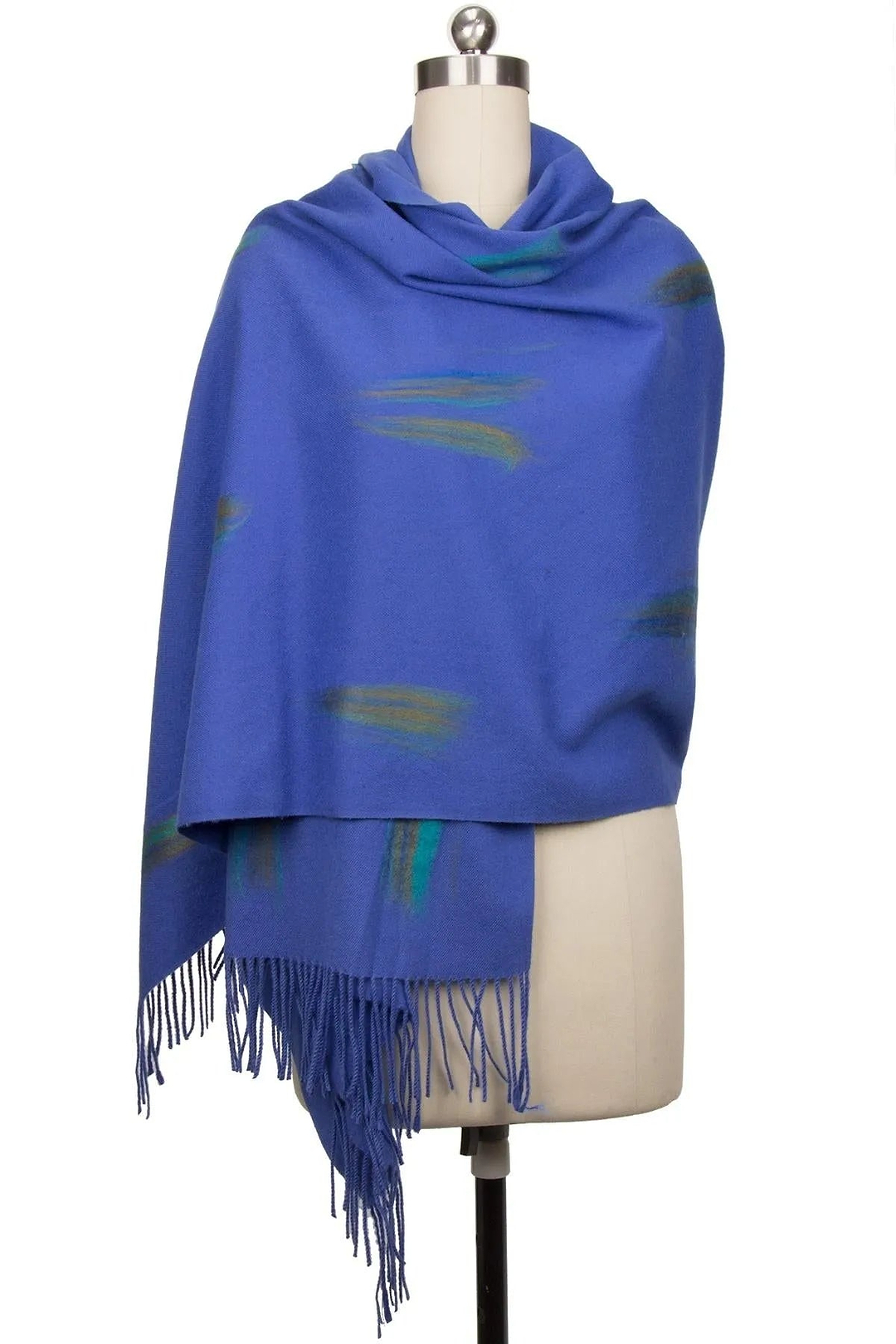 Dasha Feathered Scarf Corn Flower Blue