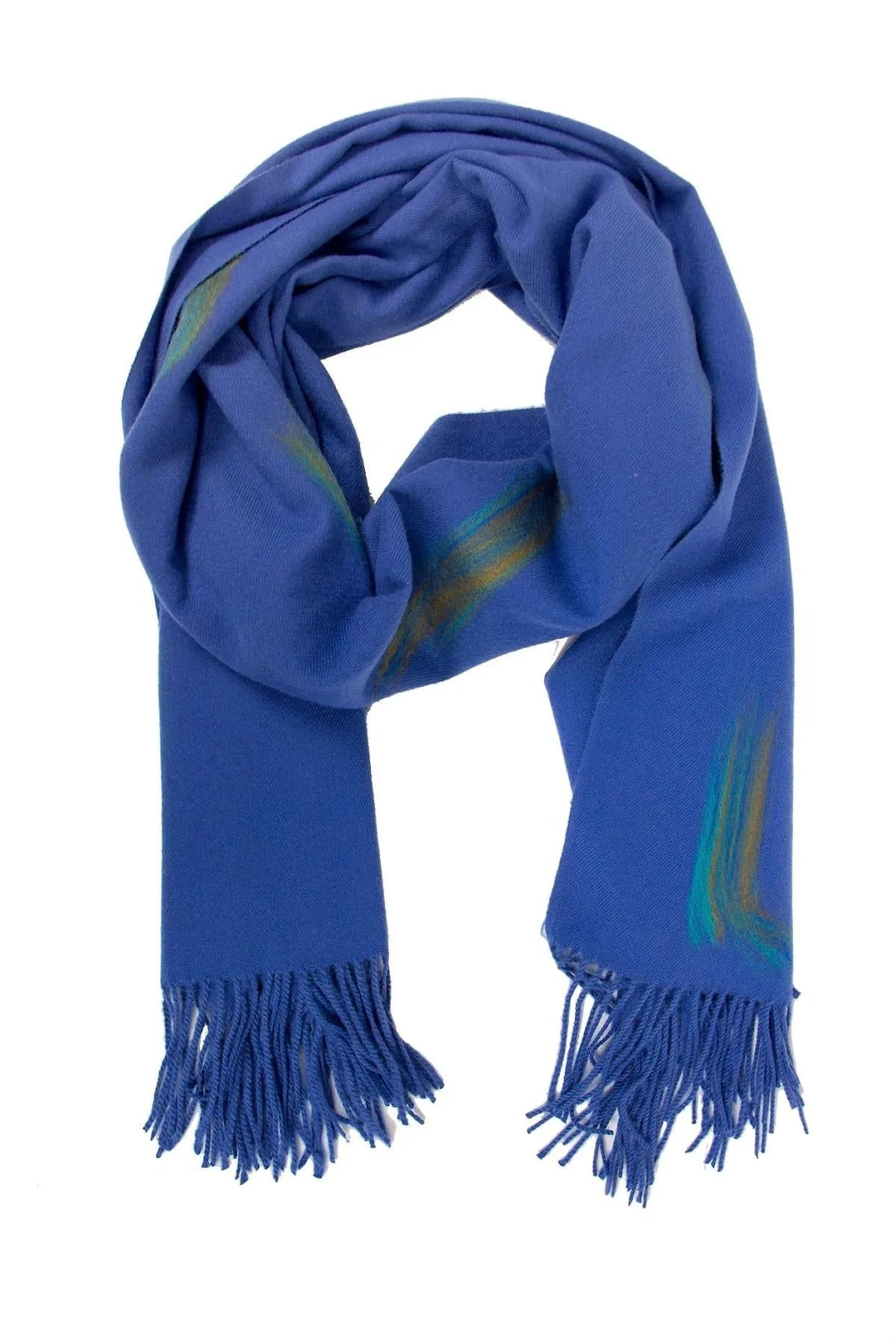 Dasha Feathered Scarf Corn Flower Blue