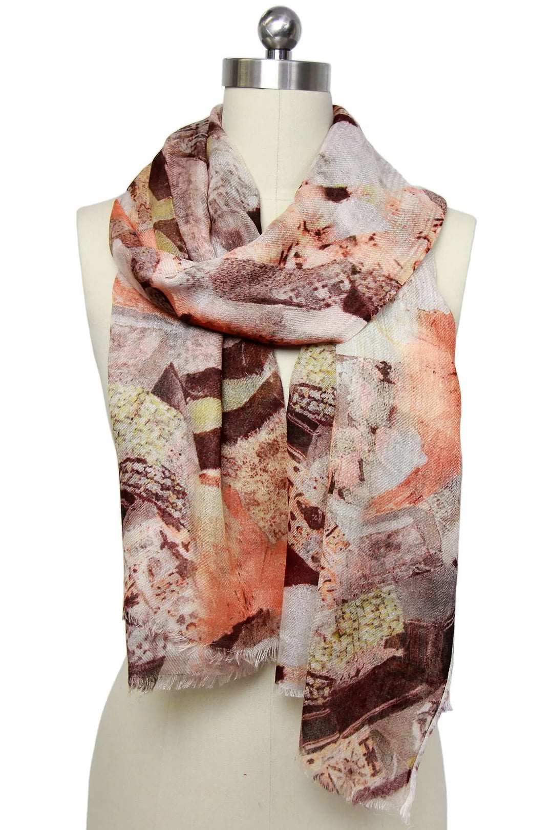 Forest Clay Abstract Scarf Light Multi