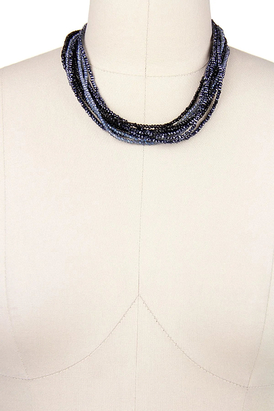 Multi Strand Crystal Ombre Necklace - SAACHI